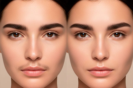 Depilación láser facial